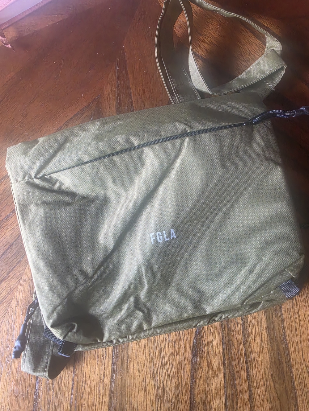 Fungolia Large Supreme Travel Green Crossbody Sling Messenger Bag JAPAN - NWOT